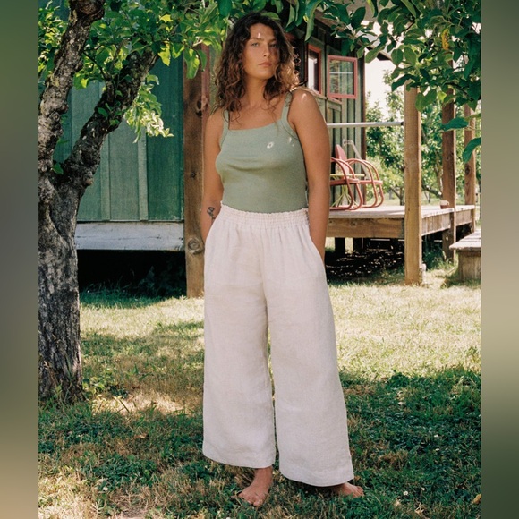 Christy Dawn Pants - Christy Dawn The Luna Pant in Oatmeal Linen EUC